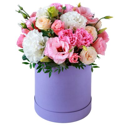 Цветы в коробке «Флористическое искусство»